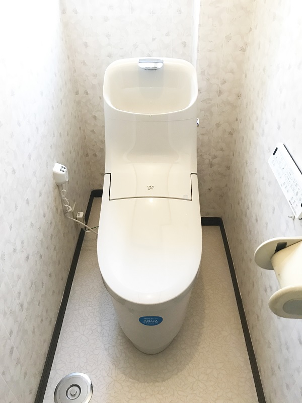 盛岡市 便器交換工事 プレアスHS CH6Aグレード クッションフロアシート張替