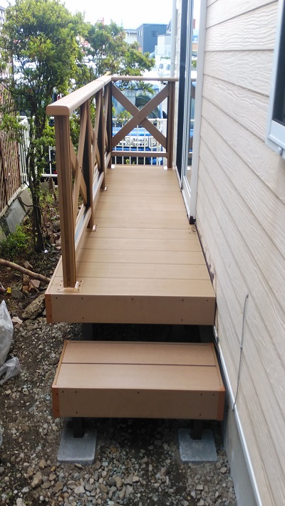 盛岡市 ウッドデッキ工事 LIXIL レストステージ
