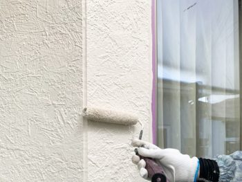 外壁塗装工事中2