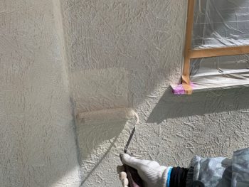 外壁塗装工事中