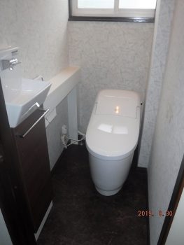 トイレリフォーム　便器交換工事　LIXIL　プレアスLSタイプ　盛岡市　H様邸