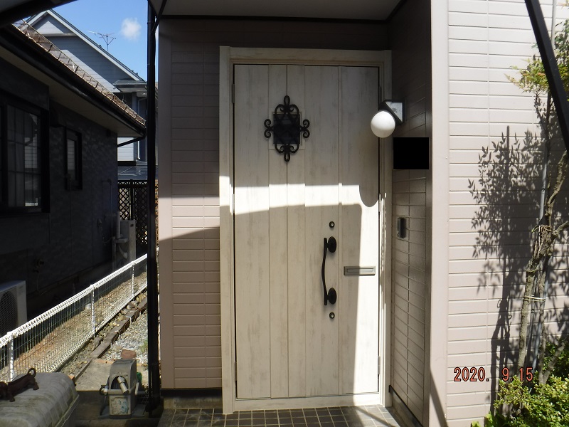 玄関ドア交換他工事 玄関リフォーム 紫波町 T様邸