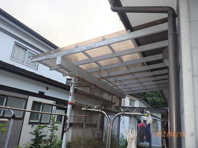 #滝沢市 #ポリカ工事 #クロス張替工事